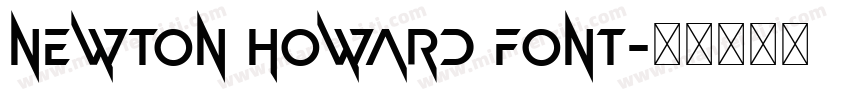 Newton Howard Font字体转换